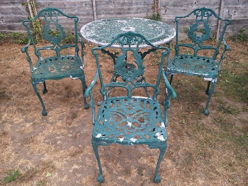 Vintage garden bistro set - garden,