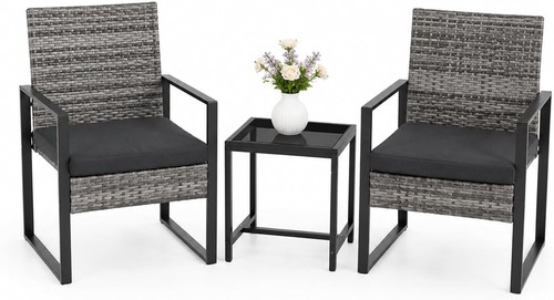 Piece rattan bistro set - rattan,