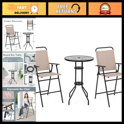 Folding bistro set for - bistro,
