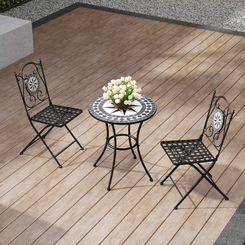 Mosaic bistro set outdoor - mosaic,