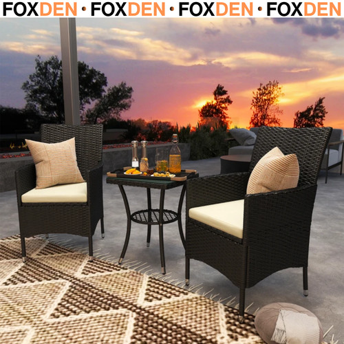Rattan bistro set garden - set,