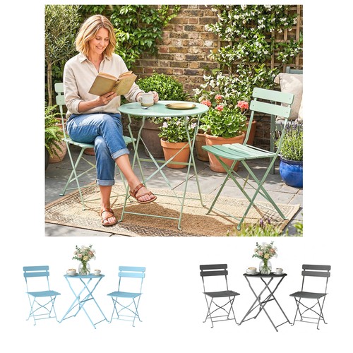 Folding garden bistro set - garden,
