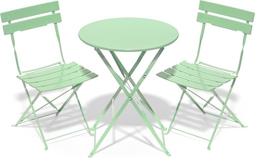 Folding bistro table green - table,