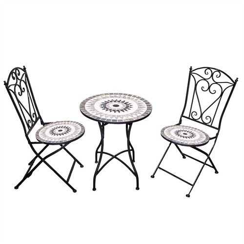 3pcs mosaic bistro - set, folding