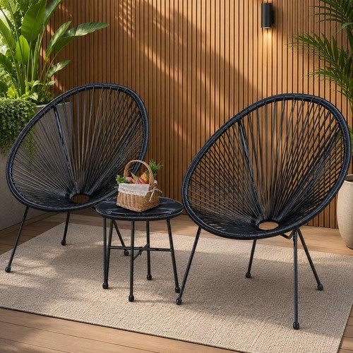 Bistro set egg chair outdoor - bistro,