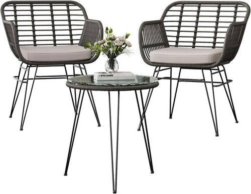 Rattan garden bistro set - set, 2
