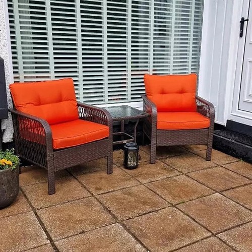 Seater rattan bistro set - seater,