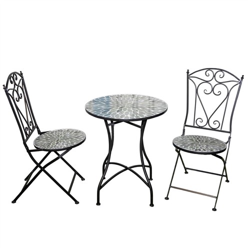 3pcs mosaic bistro - set, folding