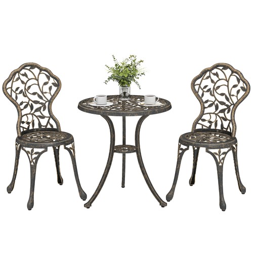 Outsunny aluminium bistro set - outsunny,