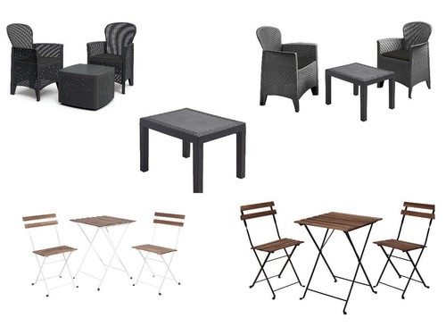 Garden furniture set table - furniture,