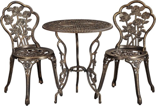 3pcs patio bistro set garden - bistro,