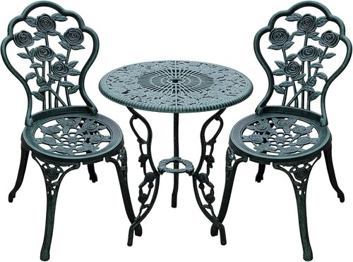 Bistro set garden metal table - garden,