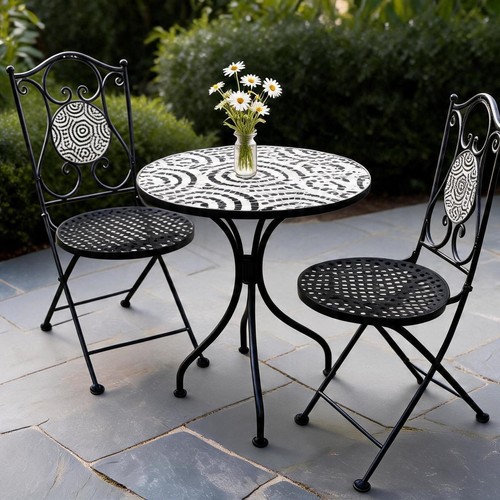 Metal mosaic bistro - metal,