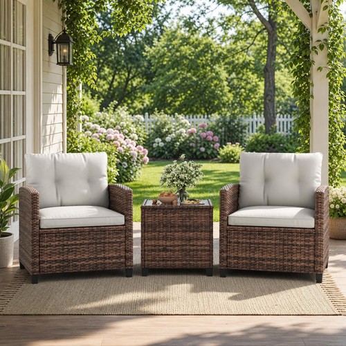 3pieces rattan garden - rattan,