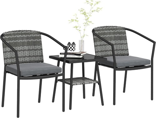 Bistro set garden rattan - set,