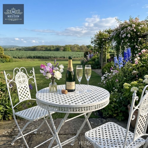 Bistro table chairs set - table,