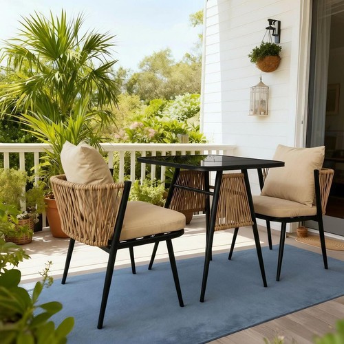 Rattan bistro set piece - set, 3