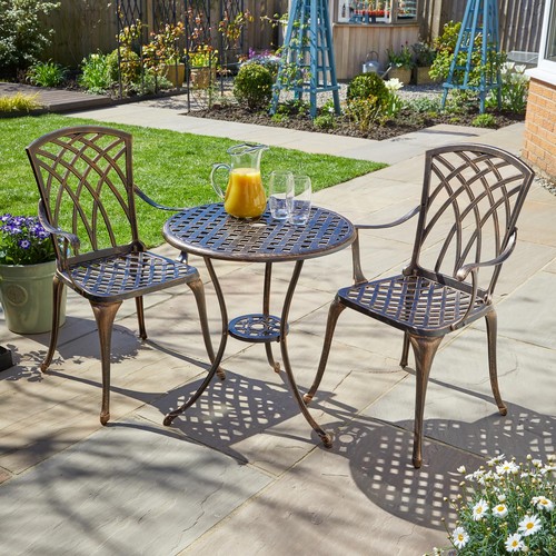 Brown bistro set - bistro, outdoor